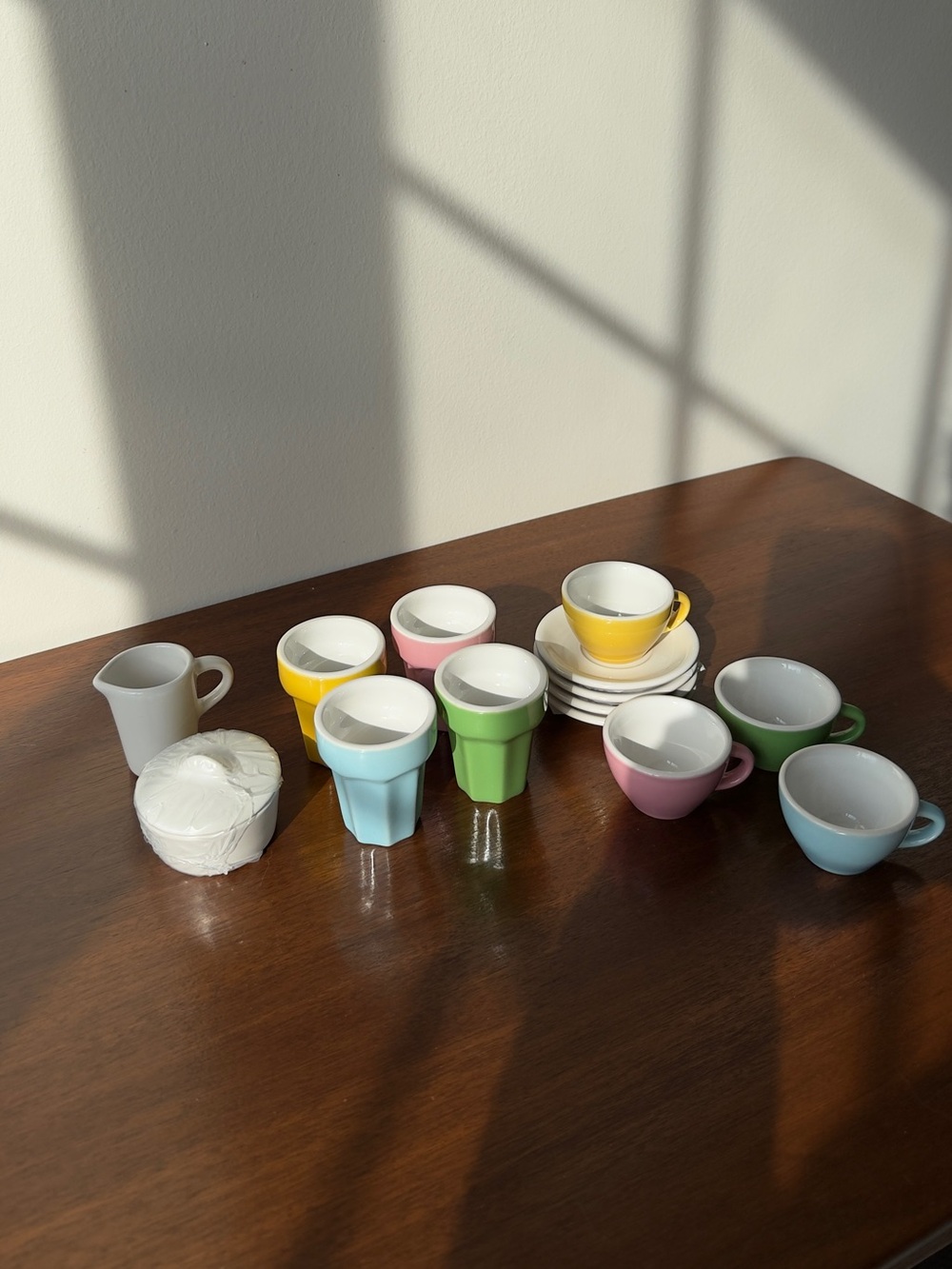Vintage Ikea DUKTIG 15 Piece Ceramic Mini Coffee/Tea Set